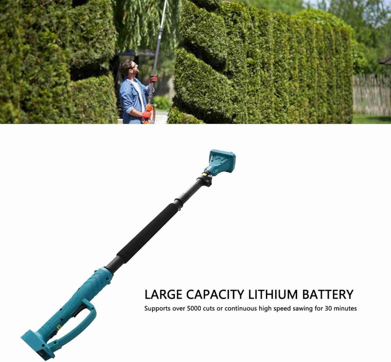 LICAEVEY Cordless Pruning Shears Extension Pole, 3.44 Ft to 4.92 Ft Long Retractable Pole, Anti Slip Handle 180° Rotating Head, Electric Pruner Pole for Pruning High and Low Branches - Image 2