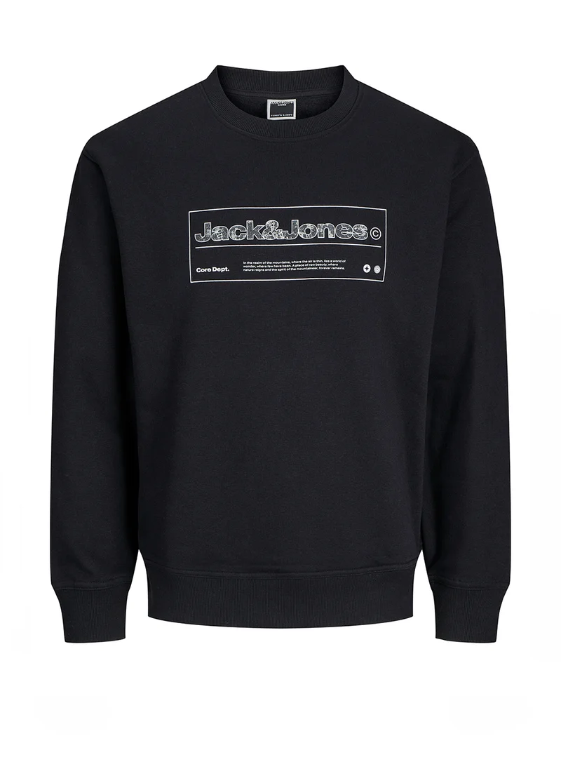 جاك اند جونز Graphic Crew Neck Sweatshirt