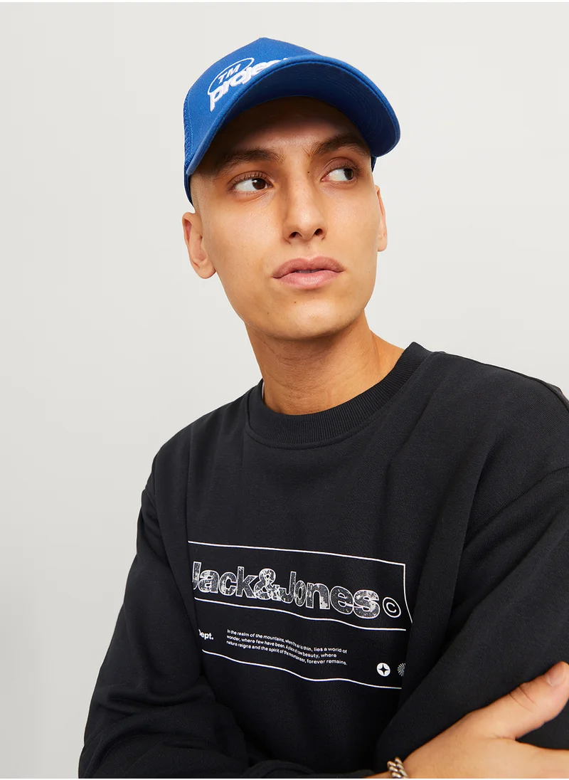 جاك اند جونز Graphic Crew Neck Sweatshirt