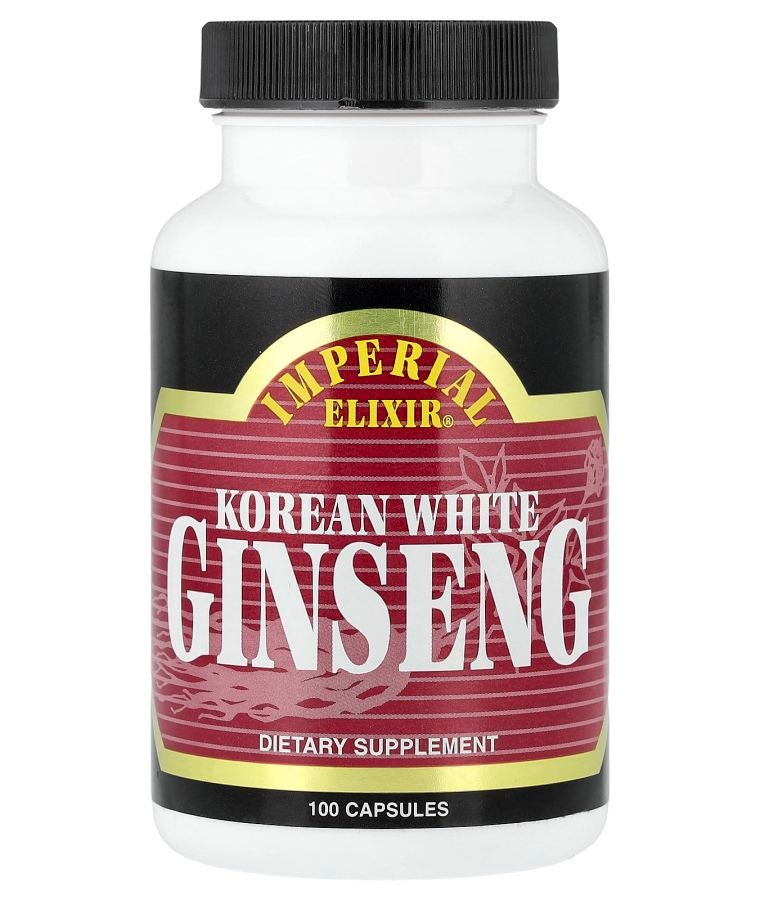 Korean White Ginseng 100 Capsules (500 mg per Capsule)