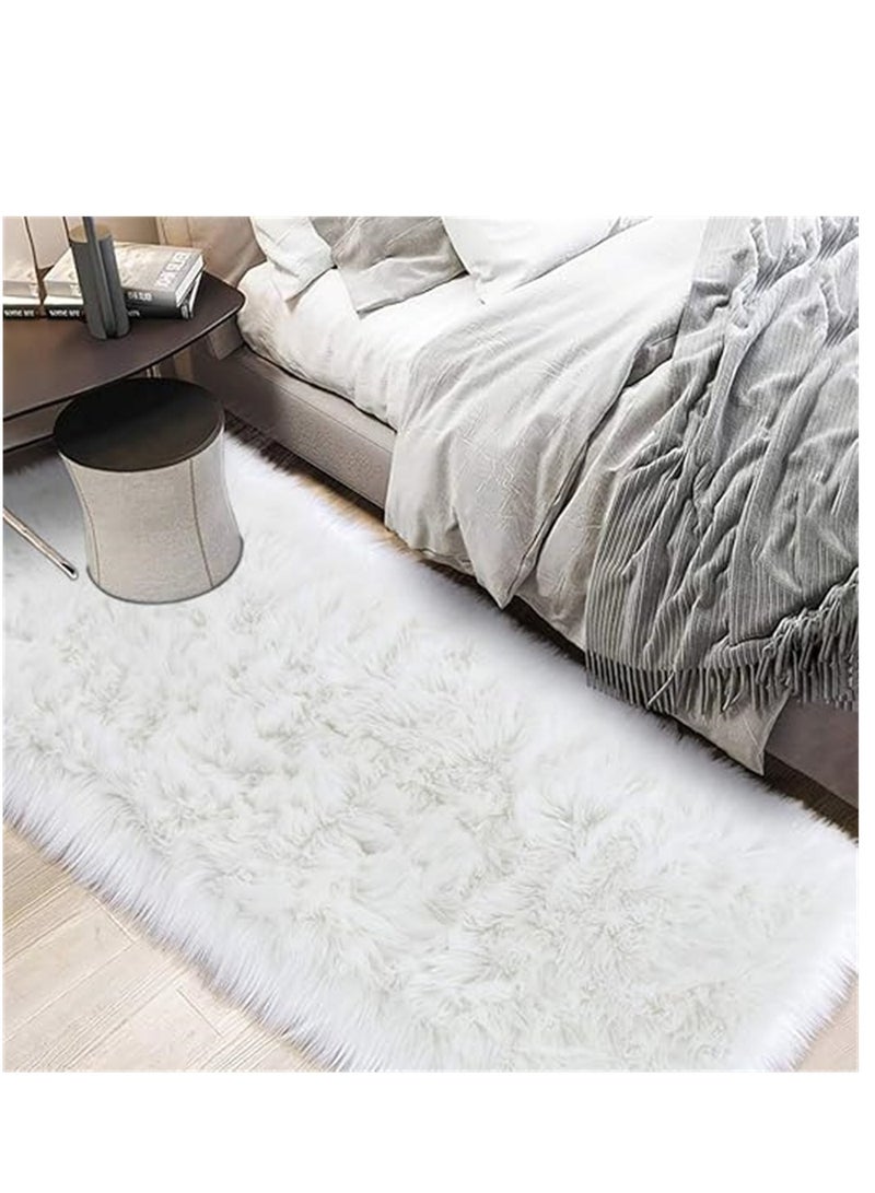 Soft Area Rugs, Living Room Modern Fluffy Carpet, Lndoor Large Area Rug Shag Shaggy Carpet Soft Plush Furry Bedside Anti Slip Mat, Machine Washable Area Rugs for Living Room Bedroom Kids Room Home Decor (Brown,60 x 180 cm) - Image 5