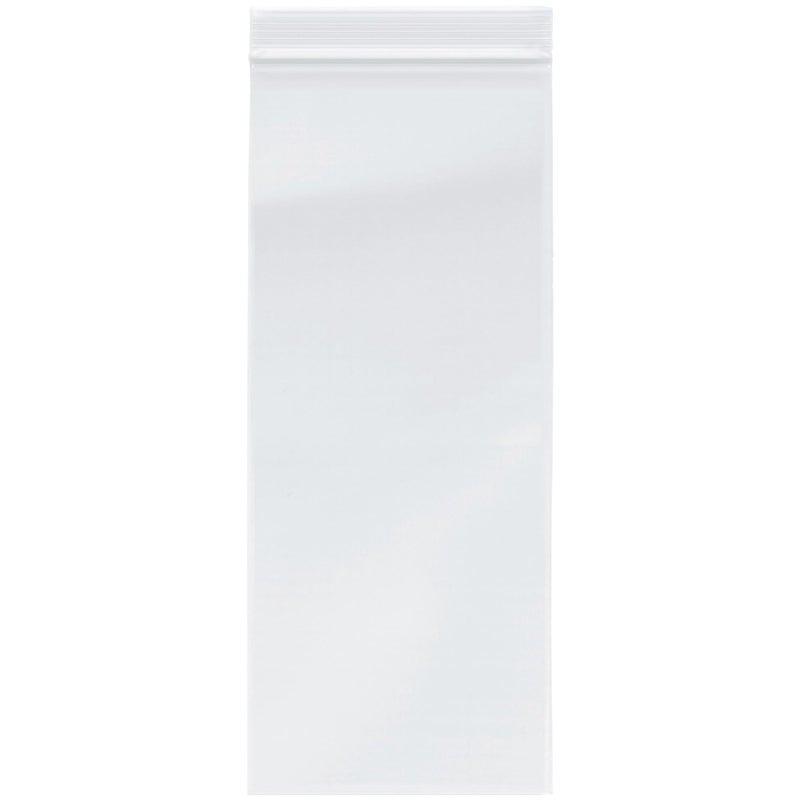 Plymor 5" x 12" (Pack of 100), 2 Mil Zipper Reclosable Plastic Bags