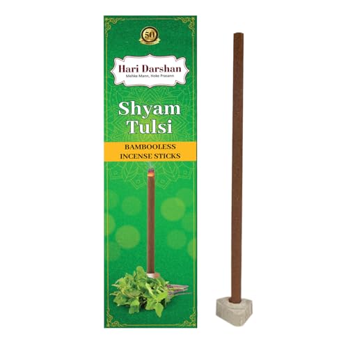 Hari Darshan Bamboo Less Incense Sticks | Oudh | Rose | Shyam Tulsi | Kacha Bela | Kesar Chandan | Agarbatti for Pooja, Meditation & Yoga | Long Lasting Fragrance Dhoop Holder | Pack of 4-120 Sticks - Image 4