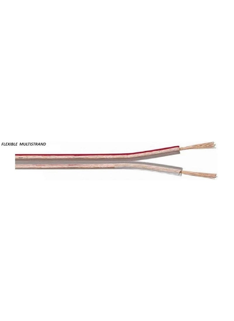 Wizzo Wizzo 10 Meters 1476 Transparent Speaker Wire DC Copper Flexible Wire Multipurpose Use DIY Electronics Works Science Projects  - Image 2