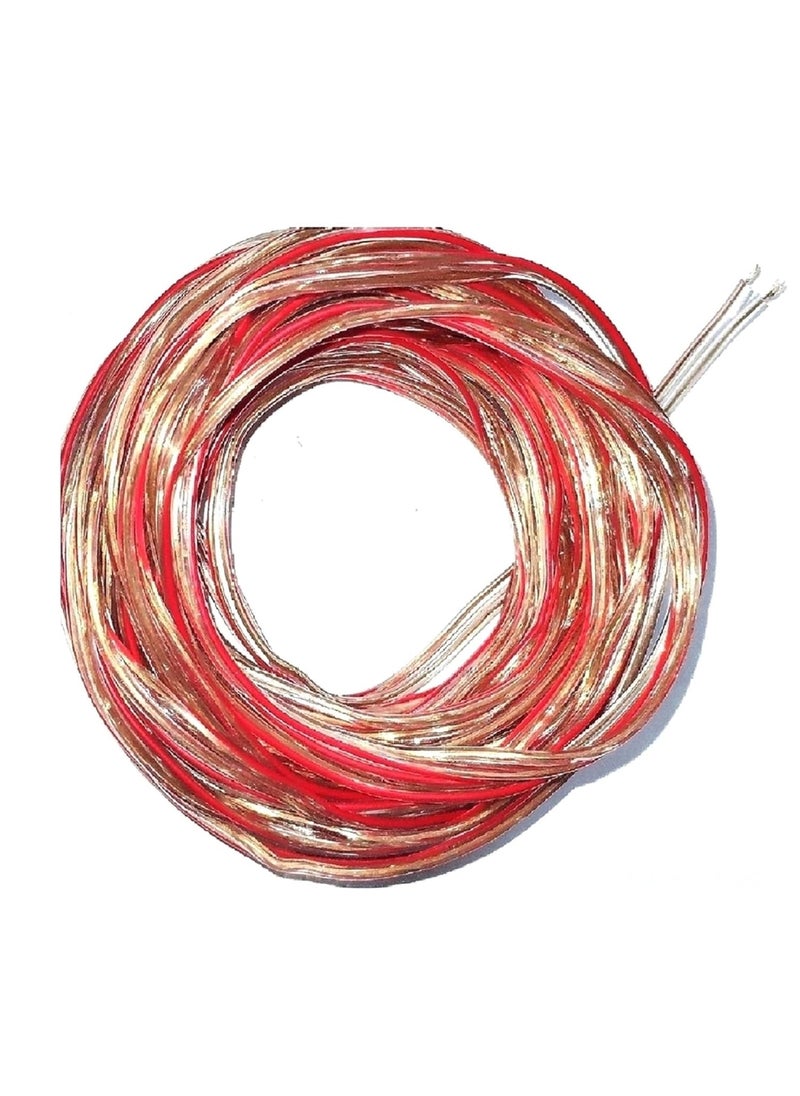 Wizzo Wizzo 10 Meters 1476 Transparent Speaker Wire DC Copper Flexible Wire Multipurpose Use DIY Electronics Works Science Projects  - Image 1