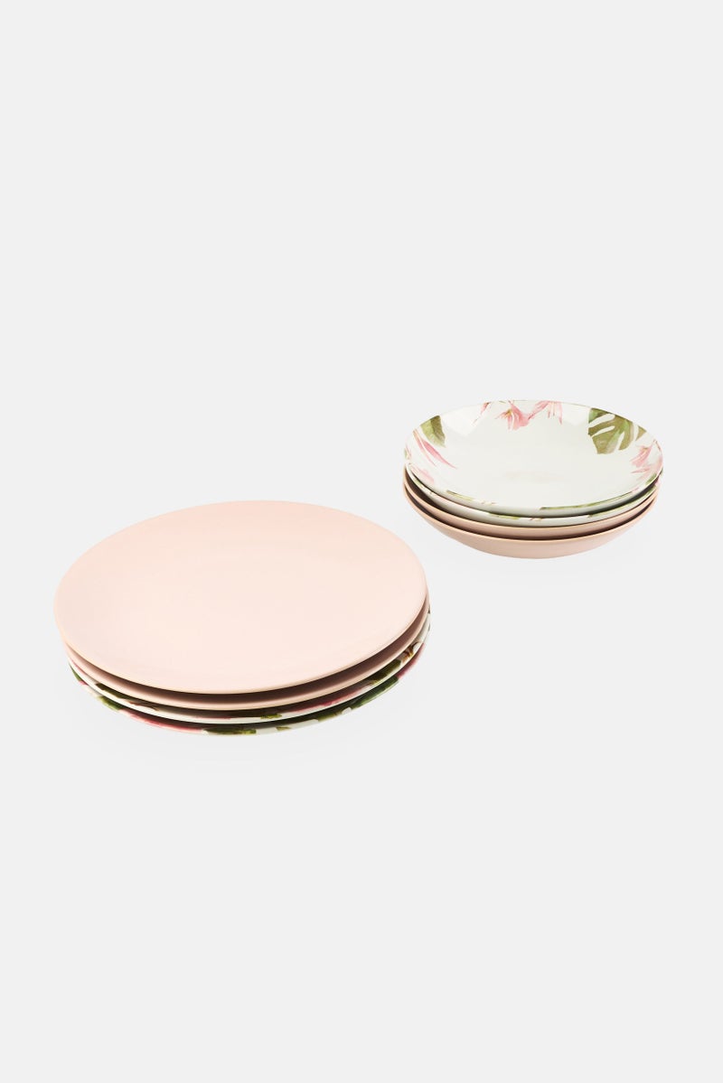 Maser 8 Pcs Ossia Exotic Tearose Breakfast Set, Multicolor - Image 2