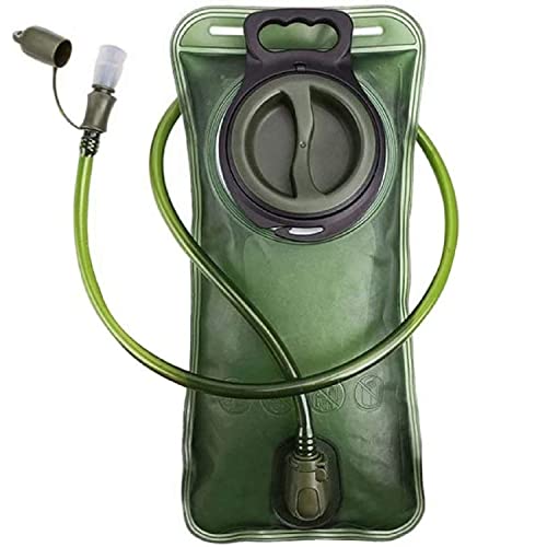 TOURTIER 2Liter Leak-Proof Water Bladder Reservoir for Backpacking, Biking, Travelling, Hiking and Camping (Green) - Image 1
