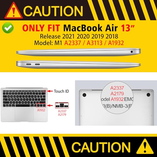 May Chen Compatible with New MacBook Air 13 inch Case 2021, 2020 2019 2018 Release Model: M1 A2337 A2179 A1932, Plastic Hard Shell Case Cover for Mabook Air 13 inch with Retina Dispaly, Creative lamp - Image 2