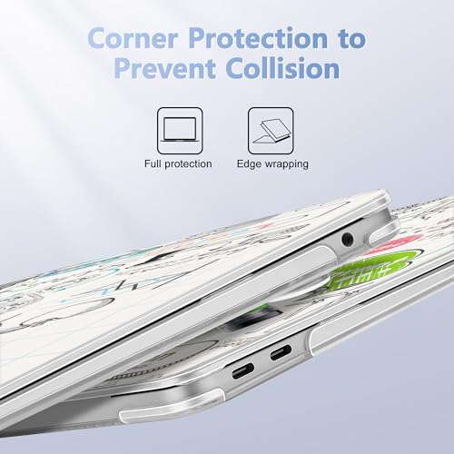May Chen Compatible with New MacBook Air 13 inch Case 2021, 2020 2019 2018 Release Model: M1 A2337 A2179 A1932, Plastic Hard Shell Case Cover for Mabook Air 13 inch with Retina Dispaly, Creative lamp - Image 3