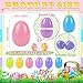 OCTERIC 180Pcs Easter Eggs 23 Fillable Pastel Colors Plastic Easter Eggs Empty for Easter Hunt Easter Basket Stuffers Party Favor Classroom Prize Supplies - Image 4
