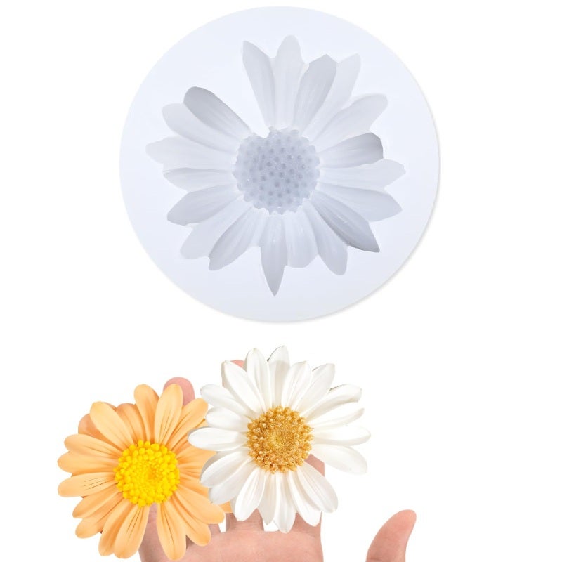 Silicone Mold 7.2*7.2*1.8cm Translucent White Easy Release Baking Tool - Versatile For Culinary Creations Craft Mold for Home Kitchen and Professional Bakers - Image 1