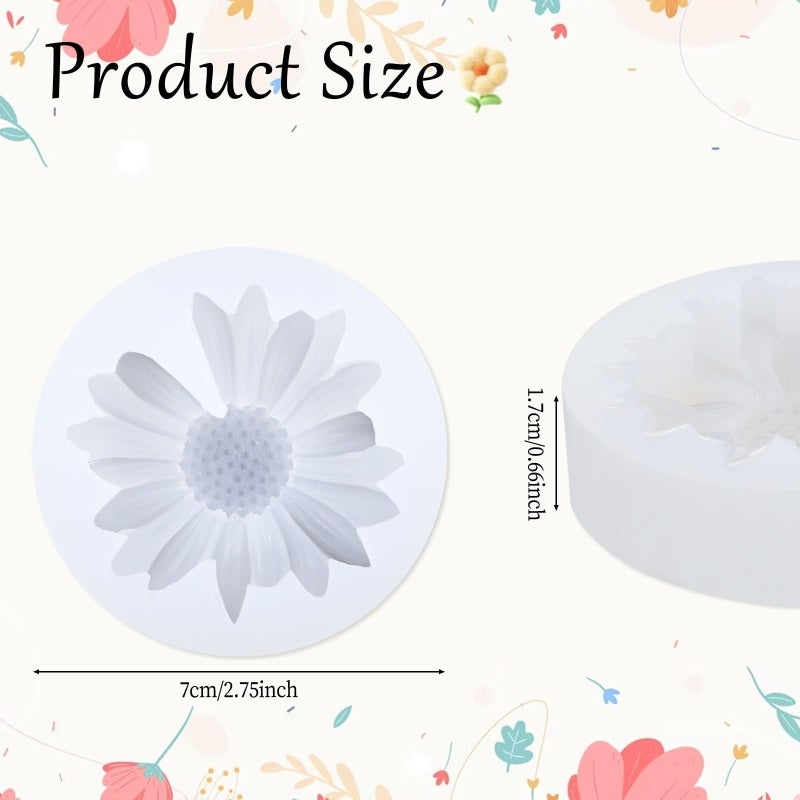 Silicone Mold 7.2*7.2*1.8cm Translucent White Easy Release Baking Tool - Versatile For Culinary Creations Craft Mold for Home Kitchen and Professional Bakers - Image 2