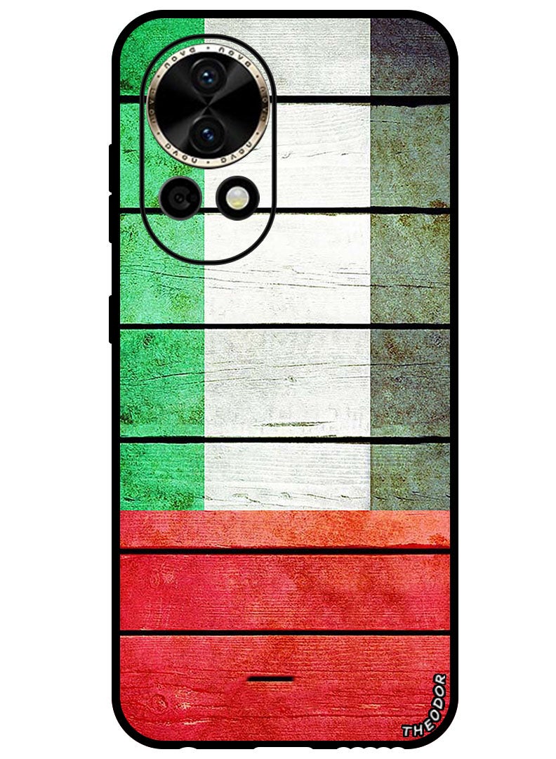 Theodor Protective Case Anti Scratch Shock Proof Bumper Cover For Huawei Nova 12 Wood Plank - Image 1