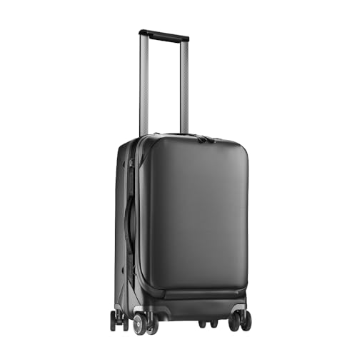 Peak Design Roller Pro CarryOn Black Expandable Small Suitcase with Wheels Carbon Fiber Handle Drawbridge Opening Hybrid SoftHard Shell Custom Hardware Fits XL Camera Cube or Packing Cubes - Image 1