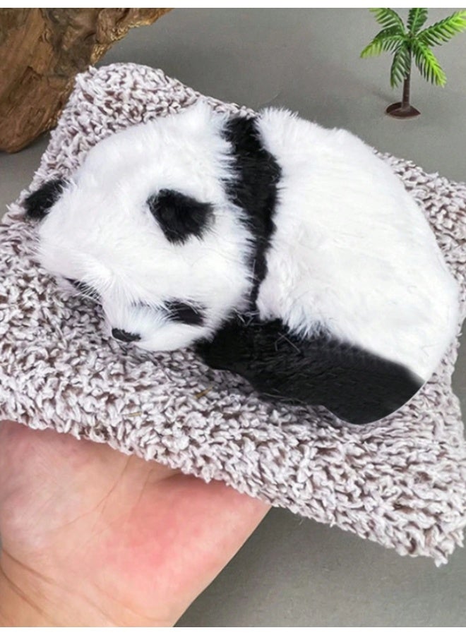 Realistic Sleeping Panda Car Dashboard Decoration – Soft Plush Panda Ornament with Anti-Slip Mat – Cute Interior Automotive Décor – 18.5 x 15.5 cm - Image 3