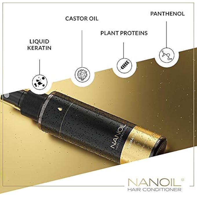 NANOIL KERATIN HAIR CONDITIONER 125ML - BI-PHASE HAIR CONDITIONER, REPAIR AND REGENERATION, STRENGTHENING OF WEAK HAIR, PERFECT HEALTH - Image 3