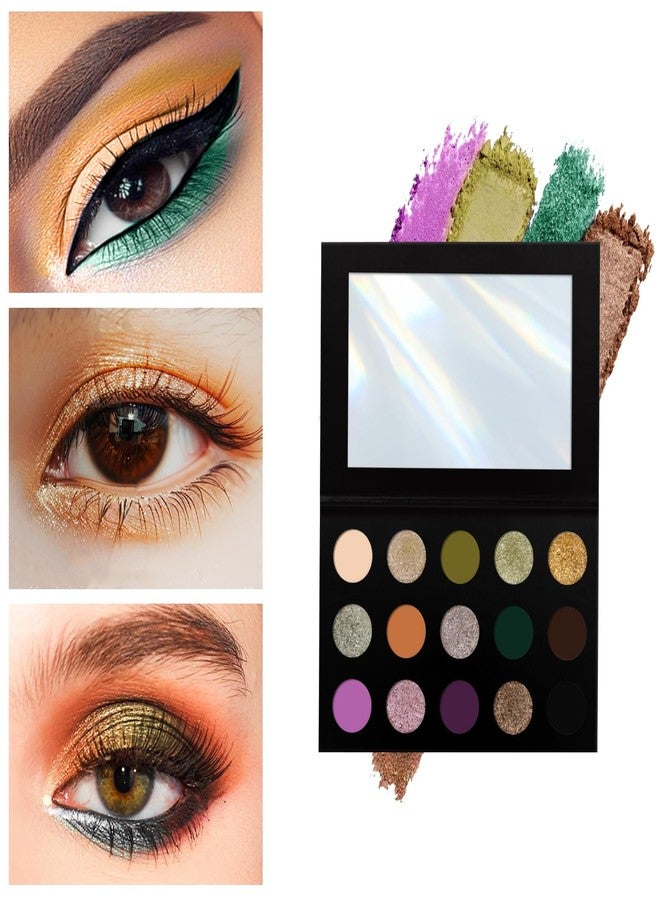 SZDYM 15 color eyeshadow palette,super multi-chrome vegan eye shadow,High pigment matte+Shine duochrome+Metallic shades,Cruelty- Free Makeup Pallet,No Flaking,Super Smooth - Image 3