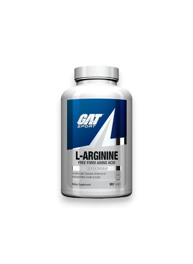 GAT SPORT L-Arginine, Free Form Amino Acid, 180 Tablets - Image 1