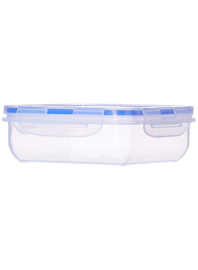 Aristo Lock & Fresh 201 Plastic Storage Container For Storing snacks, multipurpose use - 770 ML, Transparent Clear, medium (LOCK&FRESH201) (15.5x 15.5 x 6cm) - Image 1