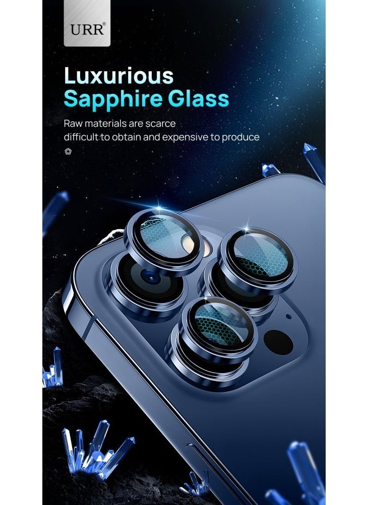 Techmaster Urr iPhone 16 Pro Max Sapphire Pvdss Camera Lens Protector - Silver  - Image 3