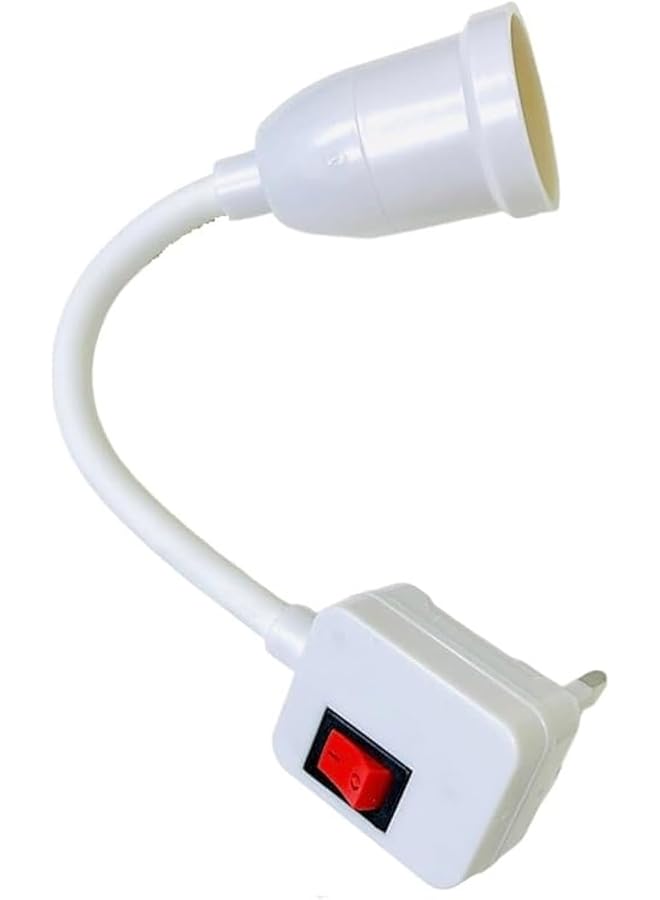 The Bros Lamp Holder Screw Kind Socket Flexible Easy To Move Any Direction E27 With ON/Off Switch (1 Pcs) - Image 1