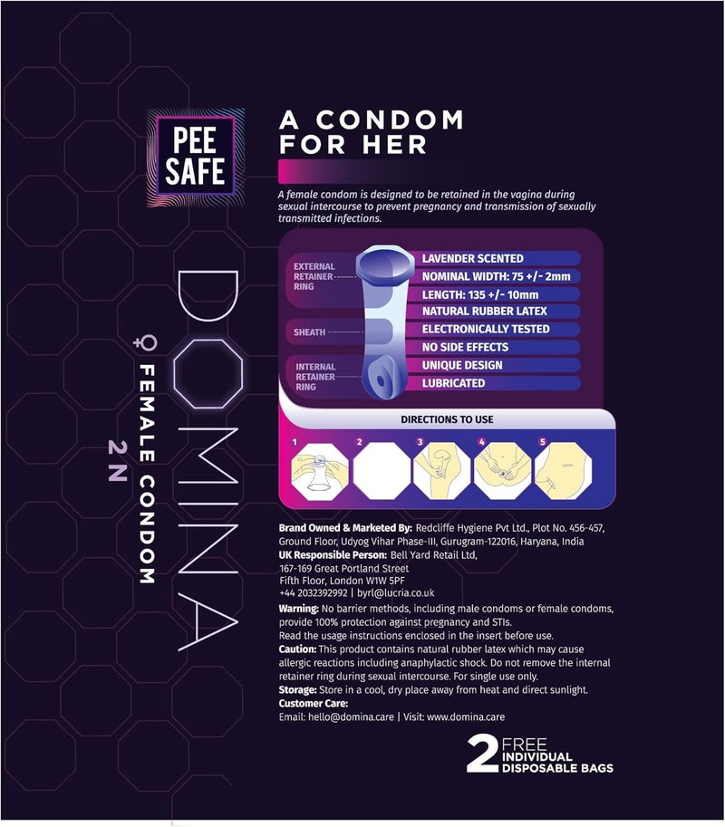 PEESAFE كوندوم دومينا للنساء - 2 قطعة - Image 4
