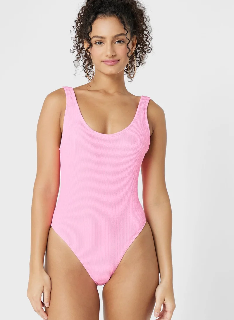 كوتون اون بودي مايوه سباحة عالي الساق