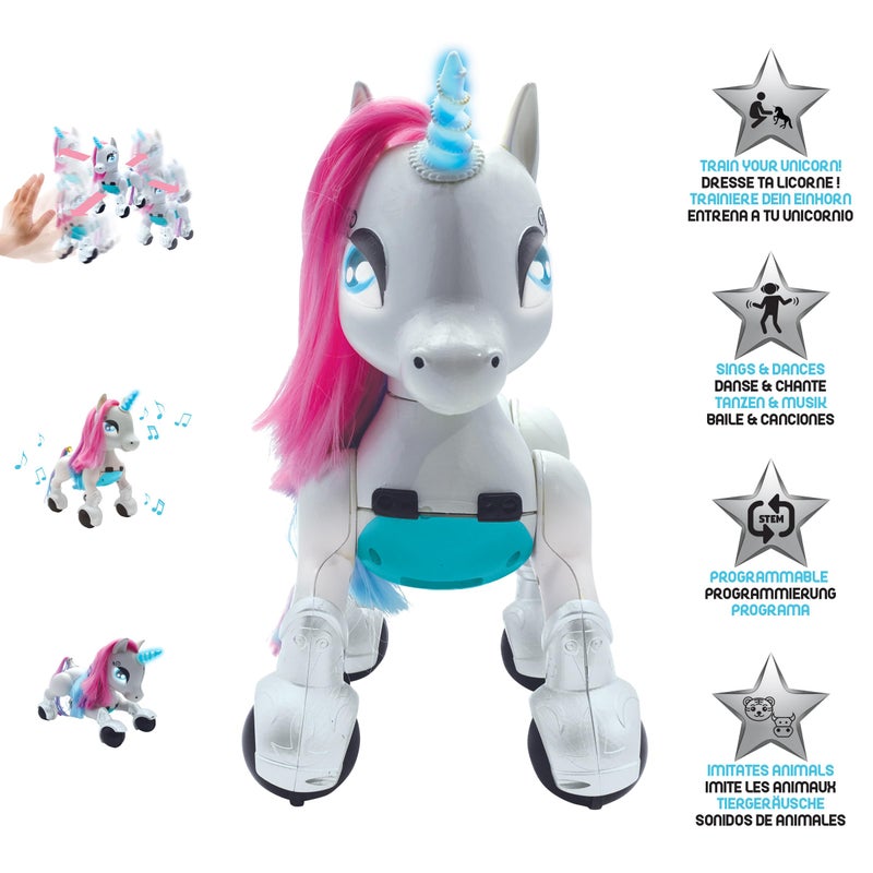 LEXiBOOK Power Unicorn My First Smart Unicorn to Train programmable with Remote Control Training and Gesture Control Function Dance Music Light Effects Rechargeable  UNI01 - Image 3
