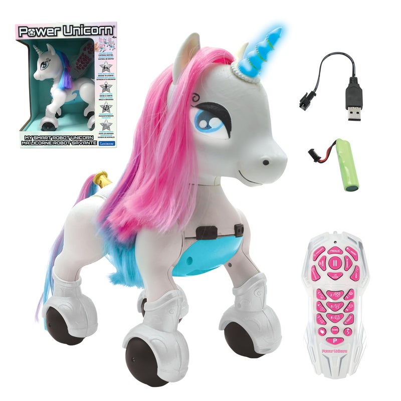 LEXiBOOK Power Unicorn My First Smart Unicorn to Train programmable with Remote Control Training and Gesture Control Function Dance Music Light Effects Rechargeable  UNI01 - Image 2