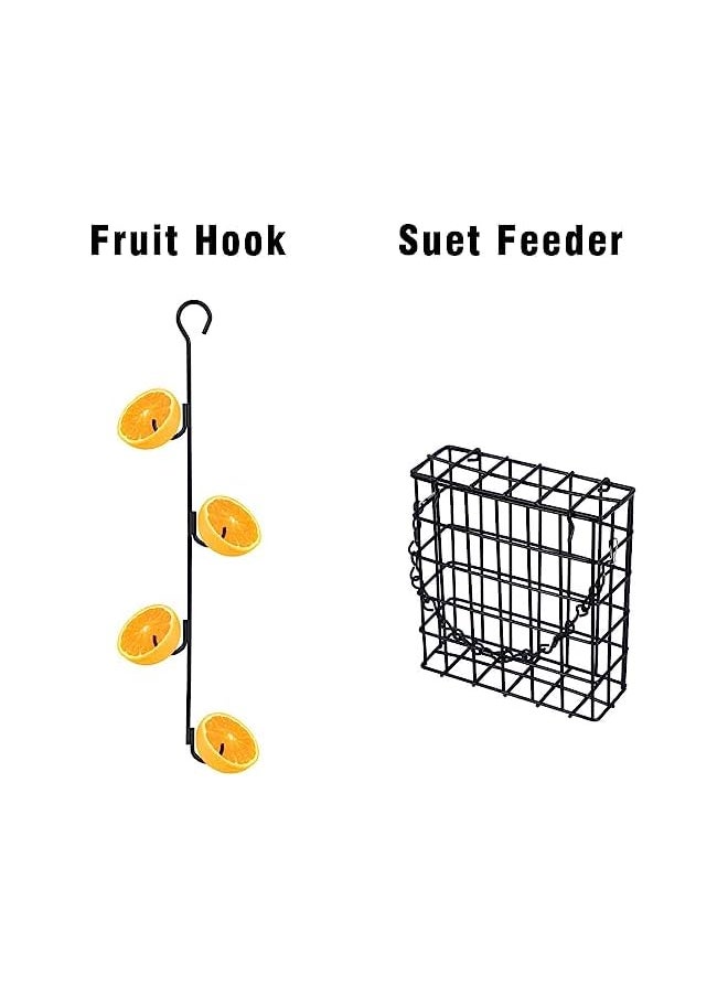 Generic - Premium Bird Feeding Station Kit 4 Hooks 230Cm Multi Bird Feeder Pole Multi Feeder Hanging Kit For Bird Watching Bird Bath Bird Feeder Planter Hanger Bird Feeders Stand 5 Prong Base - Image 1