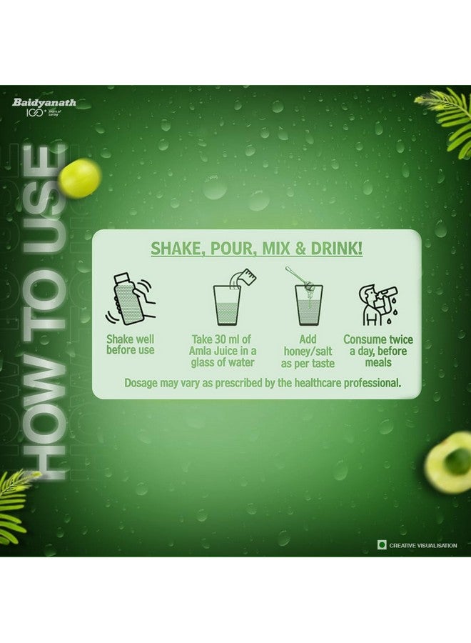 Baidyanath عصير أملاء بايديانات|عصير متوازن للبيتا، معزز للمناعة للسعال، البرد والأمراض الموسمية|غني بمضادات الأكسدة وفيتامين C|معصور على البارد|يدعم إدارة الوزن|1000 مل - Image 5