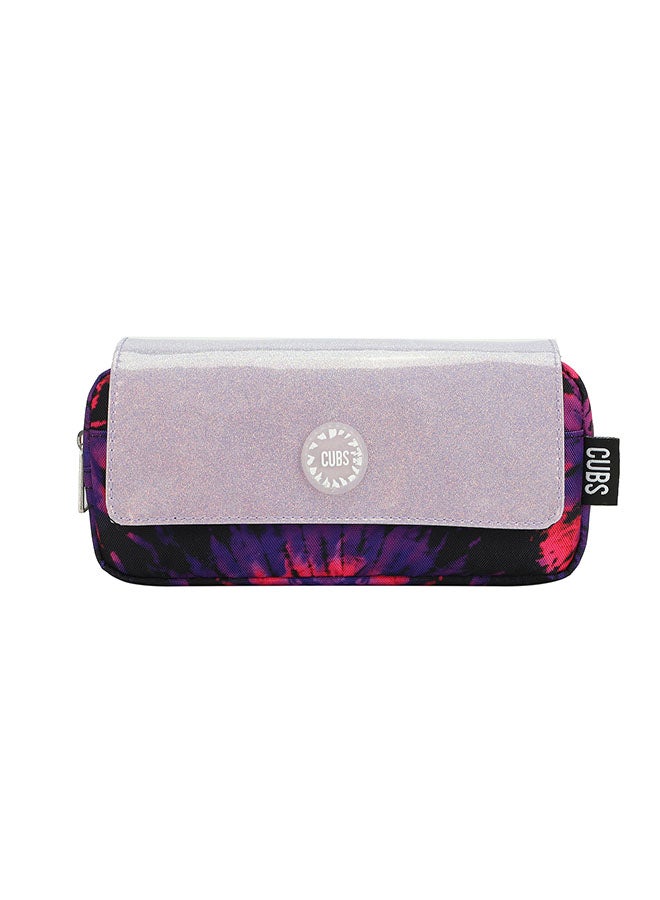 CUBS Tie Dyed Waterproof pencil case pouch with flap/zip closure - Image 1