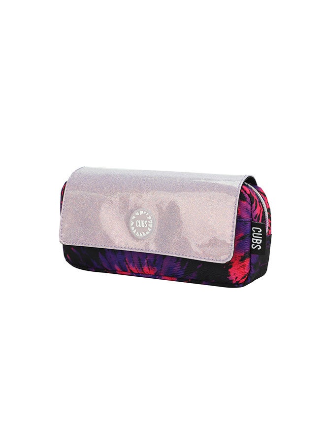CUBS Tie Dyed Waterproof pencil case pouch with flap/zip closure - Image 2