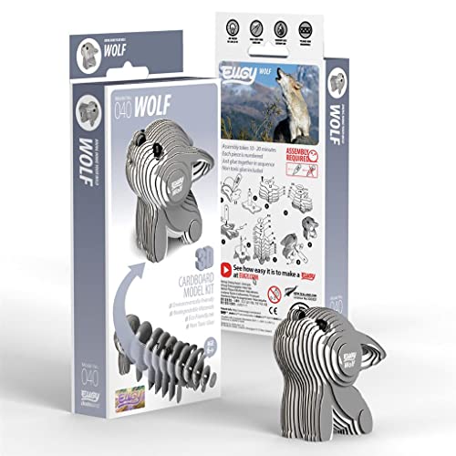 EUGY 040 Wolf EcoFriendly 3D Paper Puzzle New Seal - Image 5