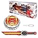 INFINITY NADO Battling top with Sword Launcher Metal Glowing battling top Attack Type RightLeftSpinning Top Game Toys Battle Top Starter Pack Set for Boys Girls 5 Blazing War Bear red - Image 2