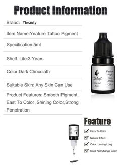 Ybeauty 3 Color Pigment Set for Lip Gloss and Brow Permanent Makeup Pigment Ink Supplies for Lips and Brows Waterproof Long Lasting Professional Pigment 5ml*3  - Image 4