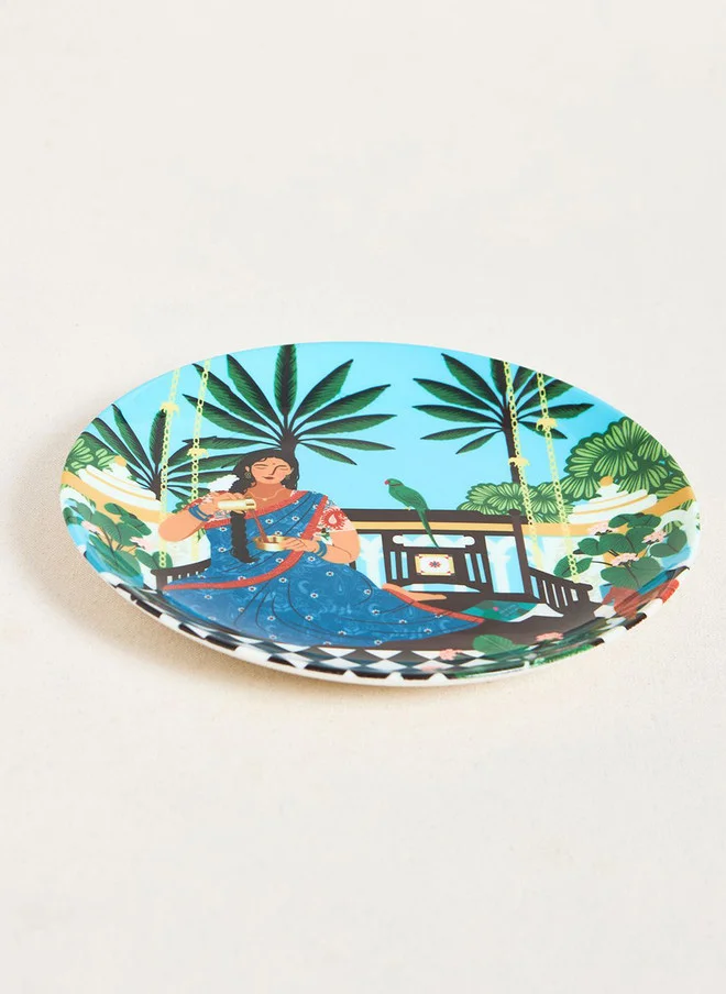Chumbak  Lady Chettiar Wall Plate  | Best Price UAE