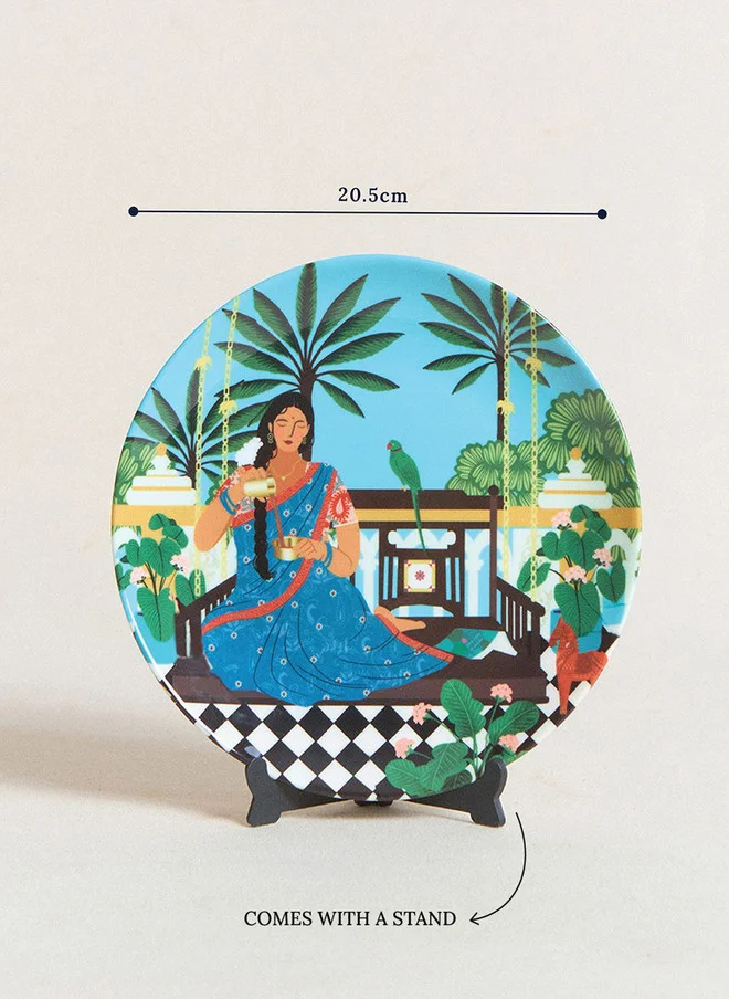 Chumbak  Lady Chettiar Wall Plate  | Best Price UAE