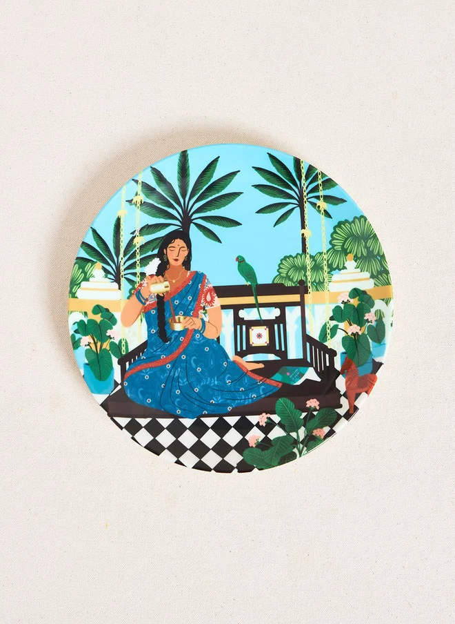 Chumbak Lady Chettiar Wall Plate