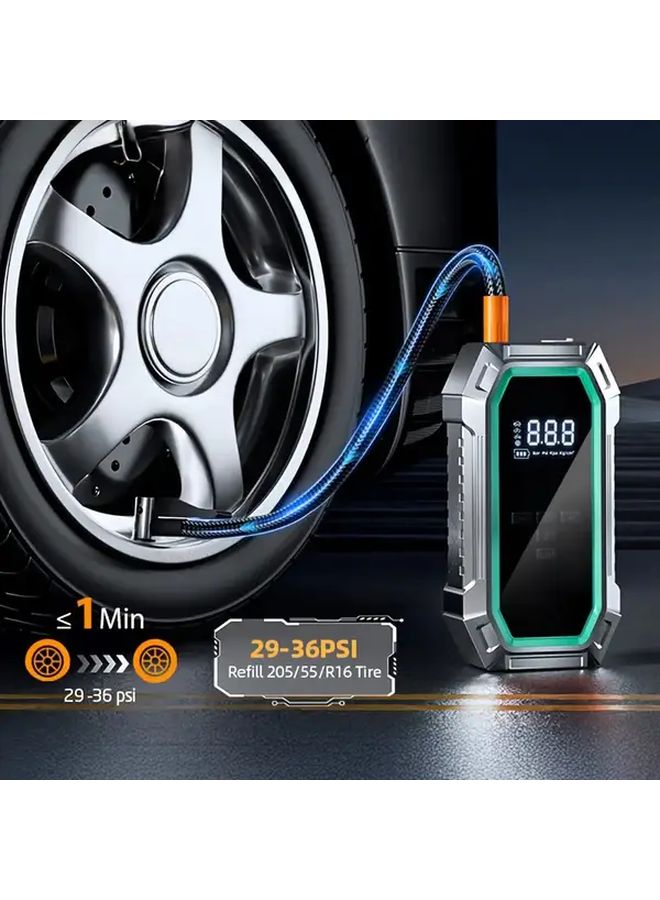 Multifunctional 10 In 1 Car Battery Jump Starter Kit With Air Compressor - Image 3