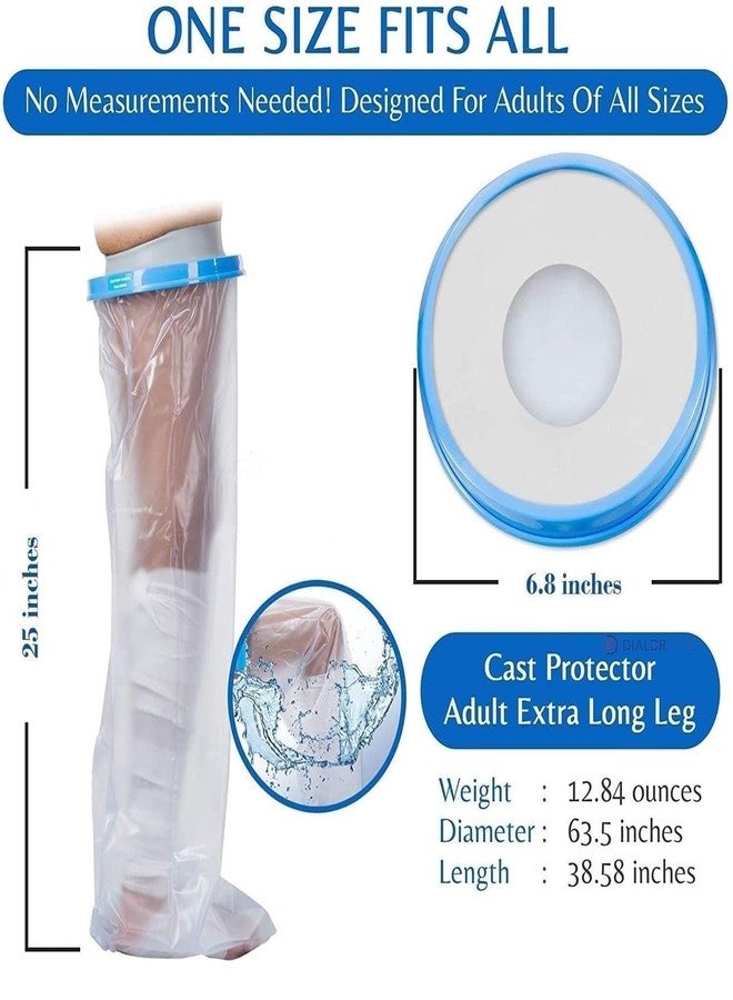 JEMICA Waterproof Cast Covers for Shower Leg,Adult leg Protection to Wounds, Keeps Cast and Bandage Dry Bath,Watertight Cast Bag Showering for Surgery Foot - Image 2