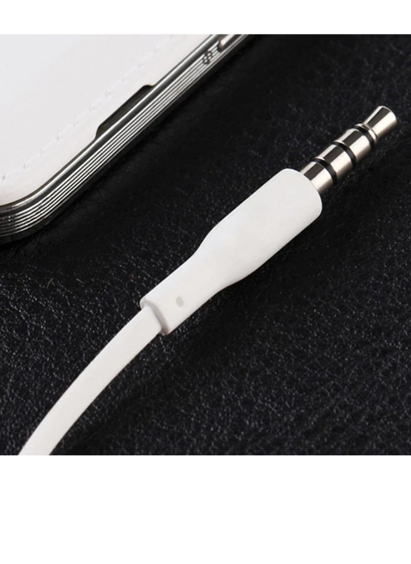 ASD ASD-72EP Flute In-Ear Wired Earphones with Deep Bass and Mic – Noise Isolating, Lightweight Design - White  - Image 3
