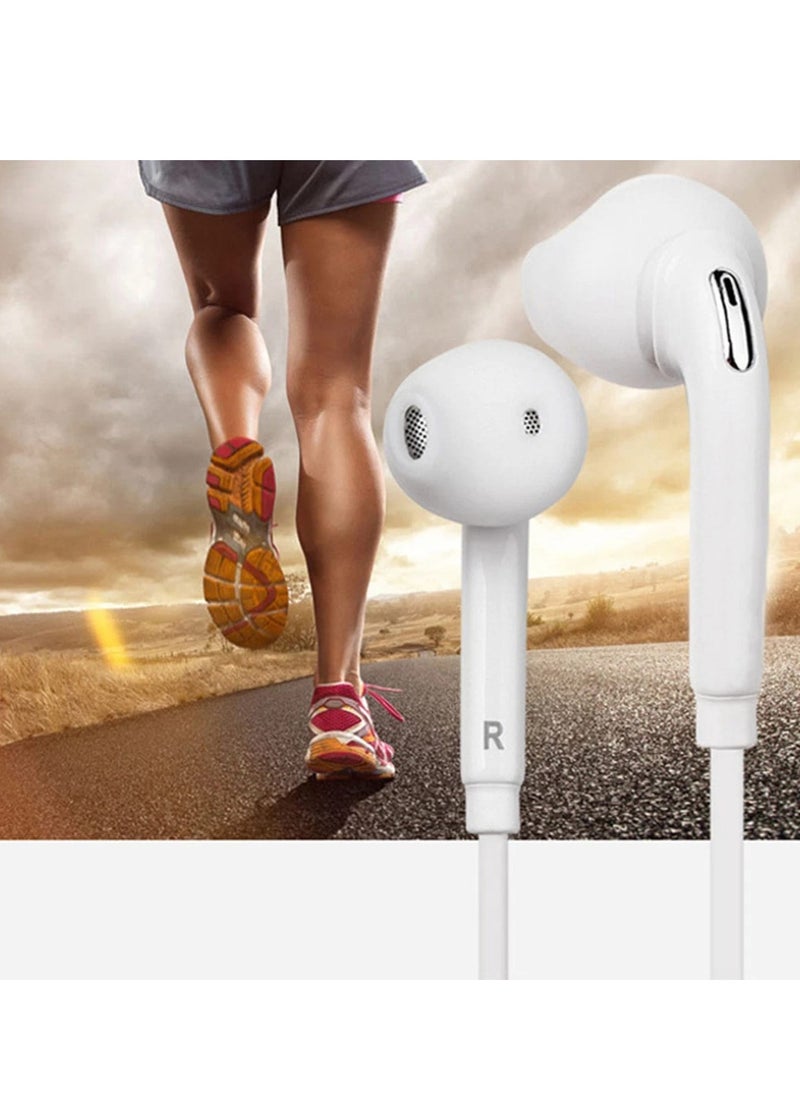 ASD - ASD-72EP Flute In-Ear Wired Earphones with Deep Bass and Mic – Noise Isolating, Lightweight Design - White - Image 1