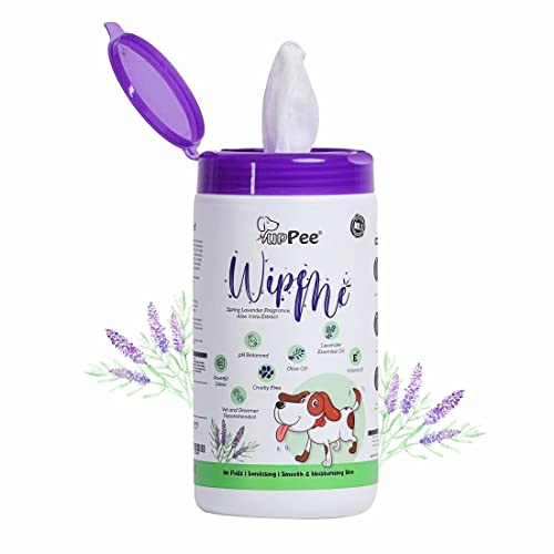 PUPPEE, Wipe ME Pet Wipes | 100% Biodegradable | Anti-Bacterial & Hypoallergic | Cleansing, Deodorising & Grooming Wipes | Lavender, Vitamin E & Olive Oil | Natural Extracts & Actives - 100 Wipes - Image 1