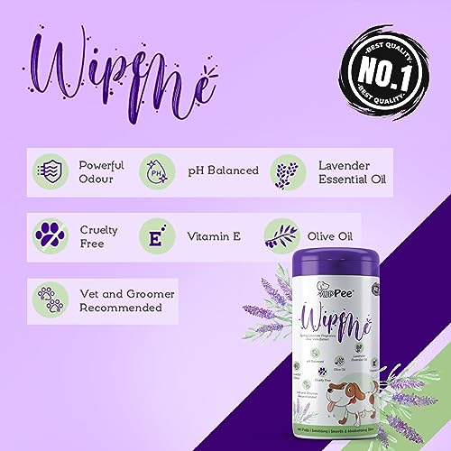 PUPPEE, Wipe ME Pet Wipes | 100% Biodegradable | Anti-Bacterial & Hypoallergic | Cleansing, Deodorising & Grooming Wipes | Lavender, Vitamin E & Olive Oil | Natural Extracts & Actives - 100 Wipes - Image 5