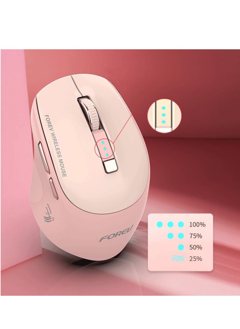 FV-985 Rechargeable Dual Mode Bluetooth / 2.4G Wireless Mouse - Silent Click - 4 Buttons - Power indicator & Saving On / Off Button - 1600 DPI - Lightweight Ergonomic Design For Gaming Office Business - pzsku/Z3755CDA8571FDF09A693Z/45/_/1735428318/71f91482-926b-4939-9916-0b1d251961b4