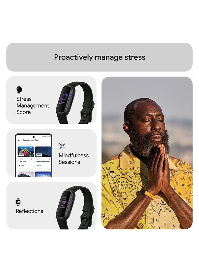 Fitbit Inspire 3 Activity Tracker with 6-months Premium Membership Included, up to 10 days battery life and Daily Readiness Score Midnight Zen - Image 5