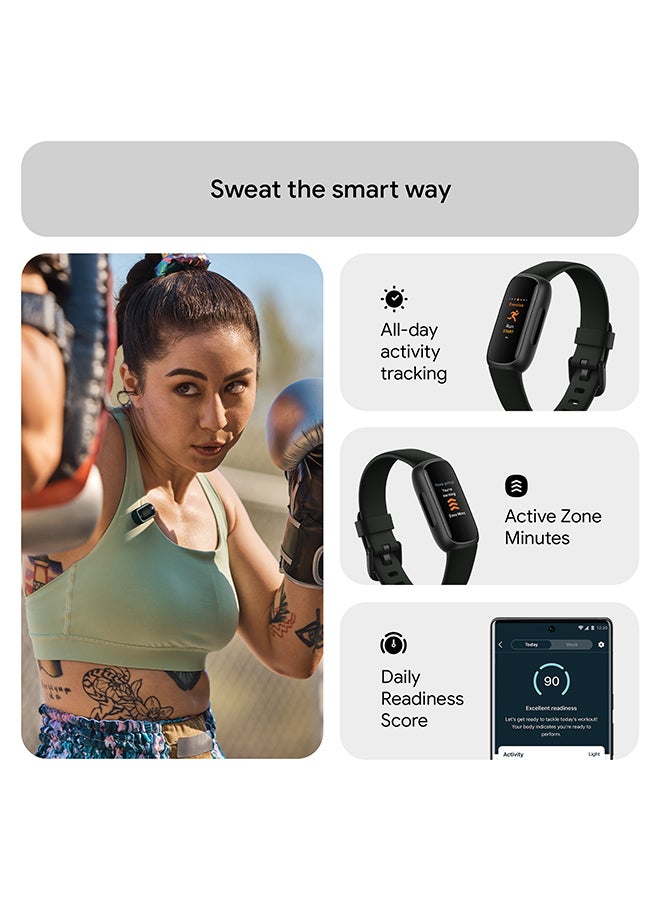 Fitbit Inspire 3 Activity Tracker with 6-months Premium Membership Included, up to 10 days battery life and Daily Readiness Score Midnight Zen - Image 3