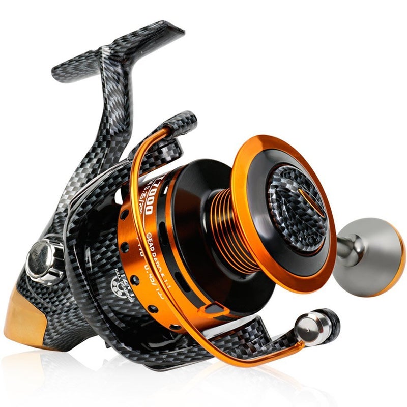Burning Shark Fishing Reels- 12+1 BB, Light and Smooth Spinning Reels, Powerful Carbon Fiber Drag, Saltwater and Freshwater Fishing-TT6000 - Image 2