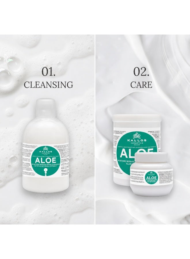 Kallos Aloe Shampoo with a aloe vera extract 1000 ml – Hydrating Shampoo for Healthy Looking Hair - Image 4